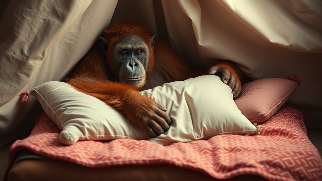 Orangutans Level Up Their Nest Game With Pillows and Blankets Like Humans Do